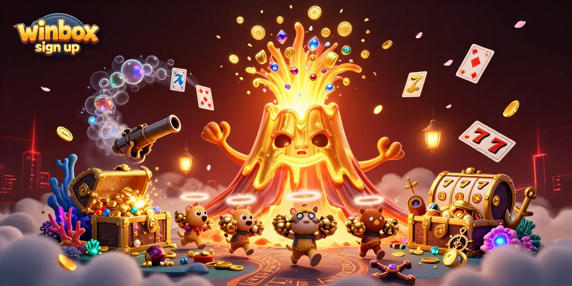 Experience the thrill of winbox sign up with vibrant graphics and engaging casino elements.