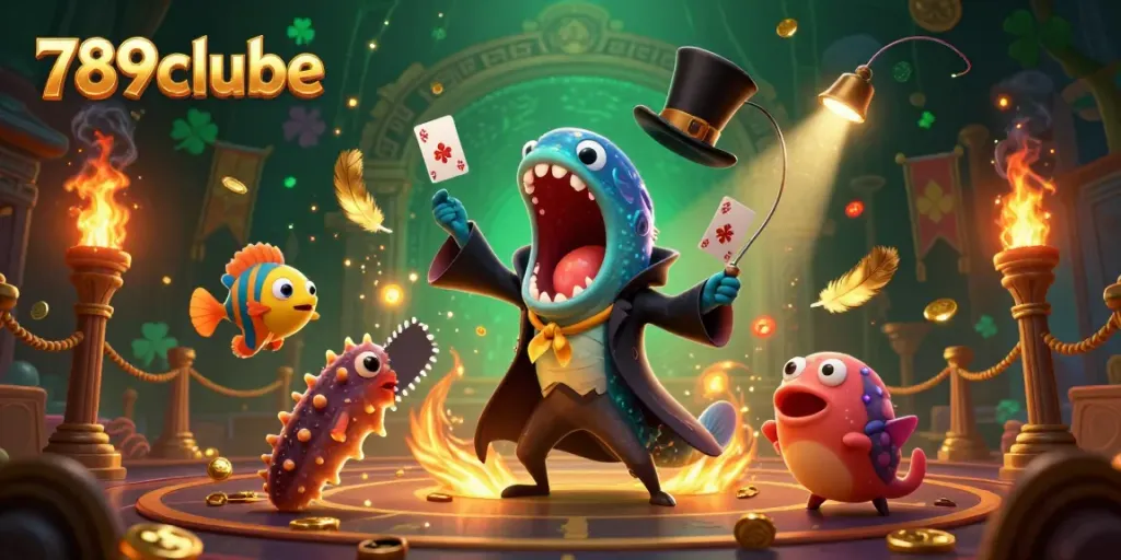 Experience the thrilling magic of 789clube with a vibrant underwater casino act featuring dynamic creatures and elements.