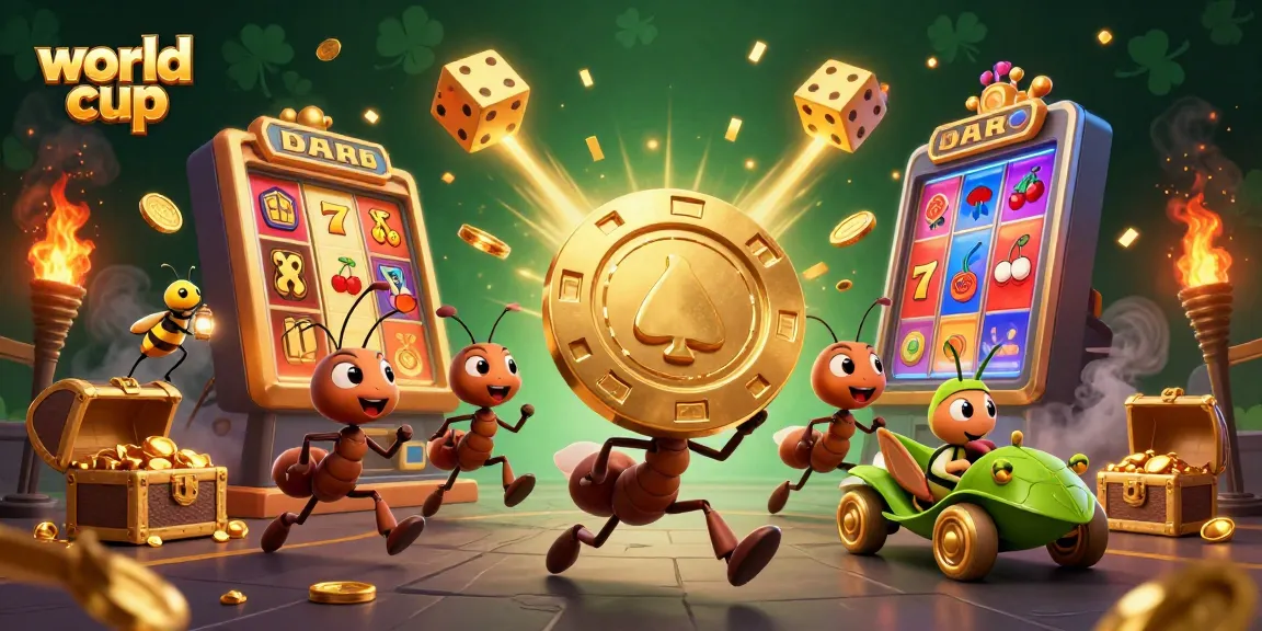 Engage in world cup betting with a vibrant heist-themed casino illustration showcasing dynamic gaming elements.