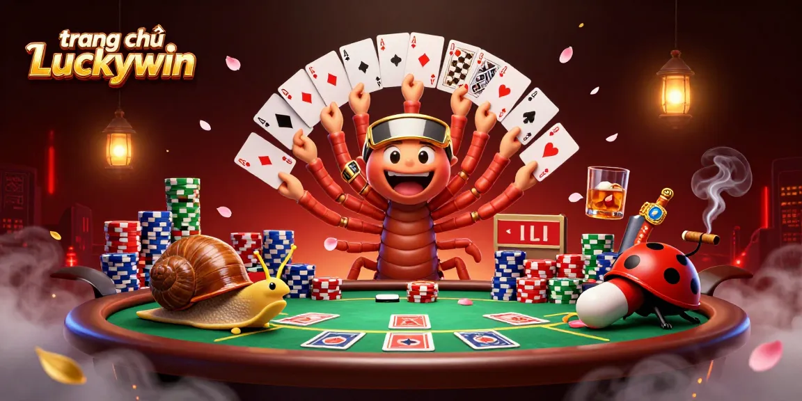 Experience the excitement of trang chủ Luckywin with colorful casino characters and vibrant game elements.