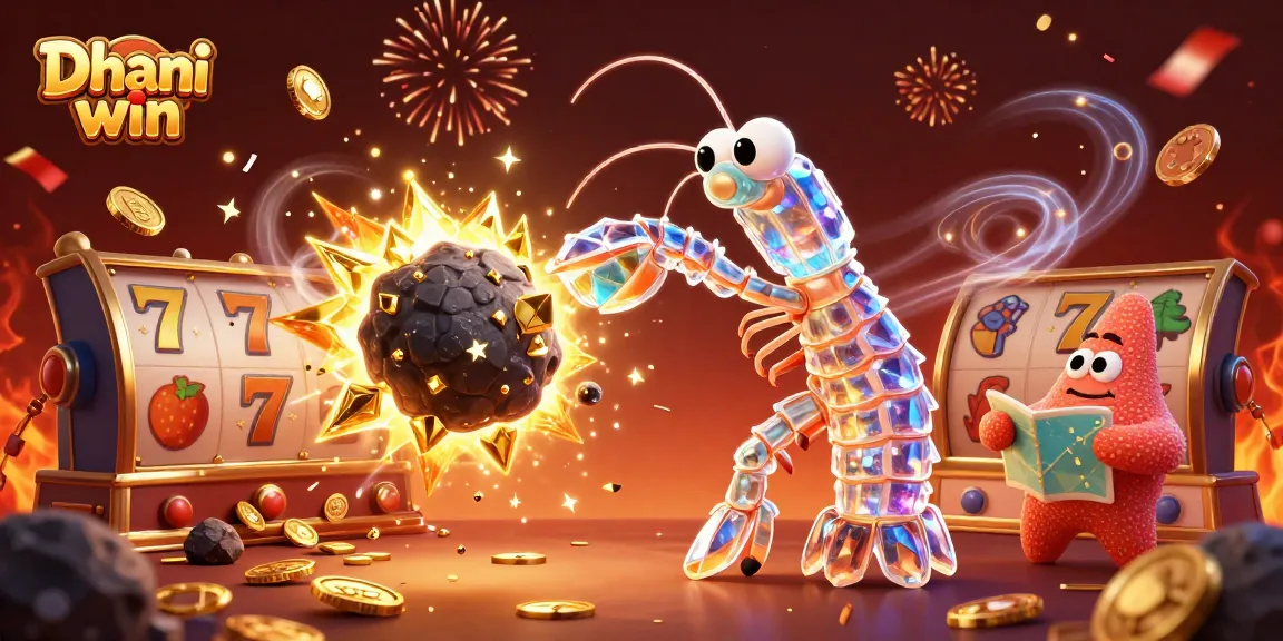 Dhani win showcases a vibrant online gaming world filled with slot reels and golden rewards.