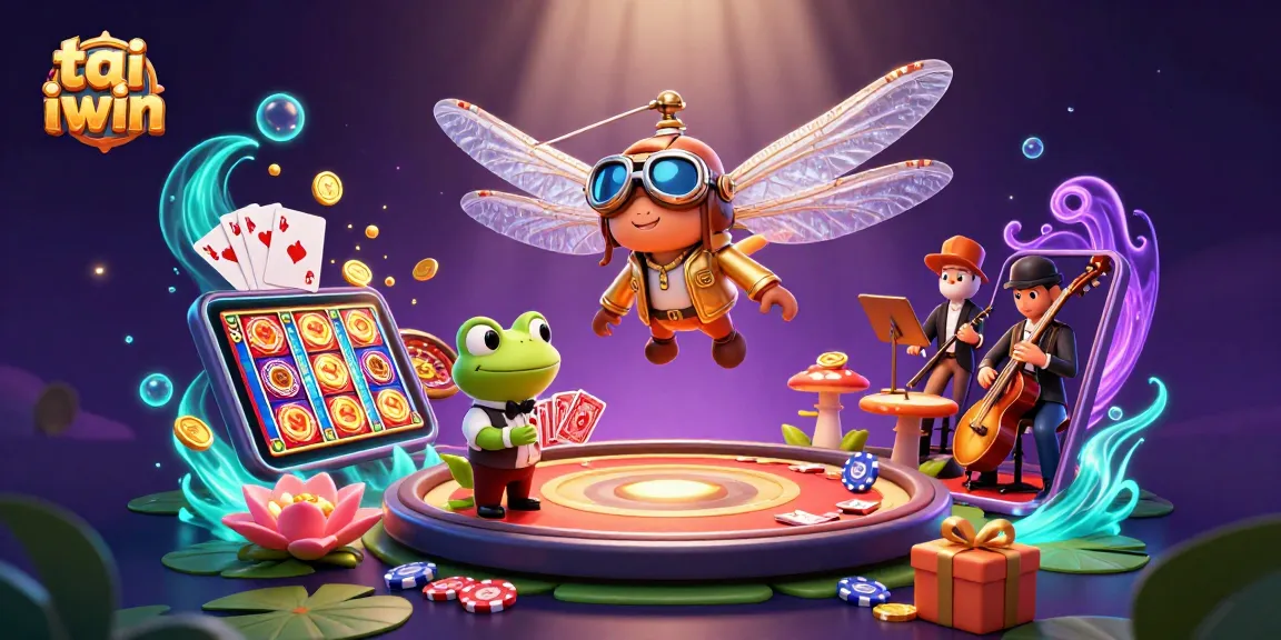 Engage with tai iwin casino excitement through vibrant 3D scenes filled with games and action.