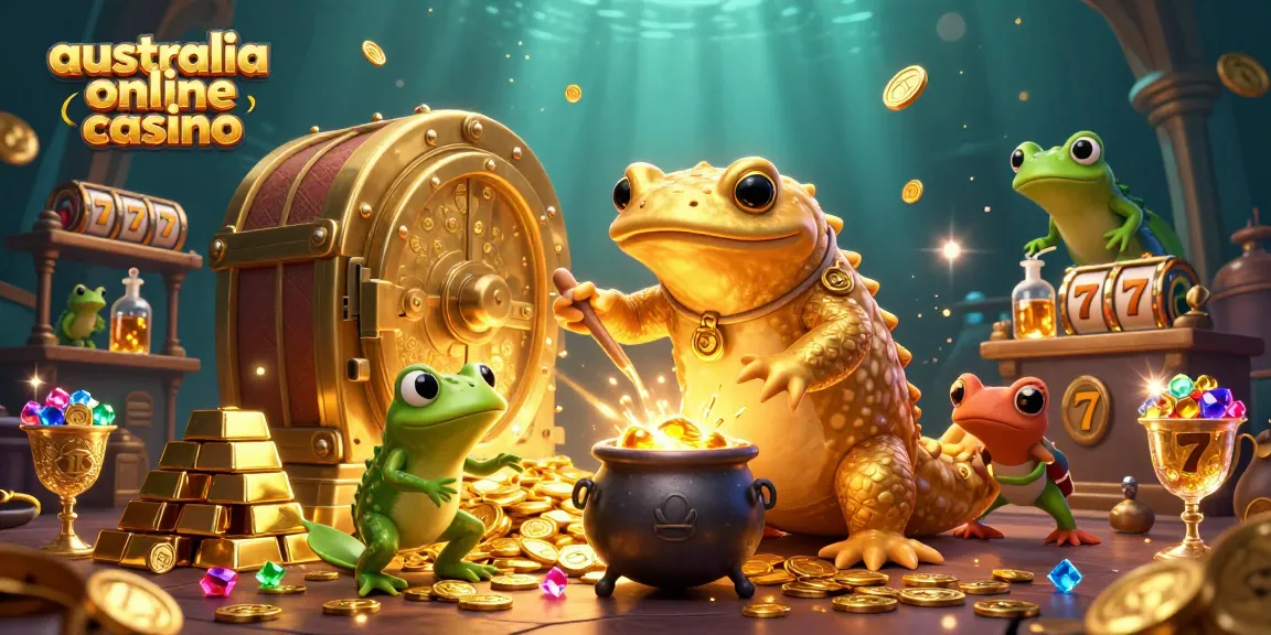 Play at an australia online casino and enjoy vibrant 3D illustrations of treasure and games