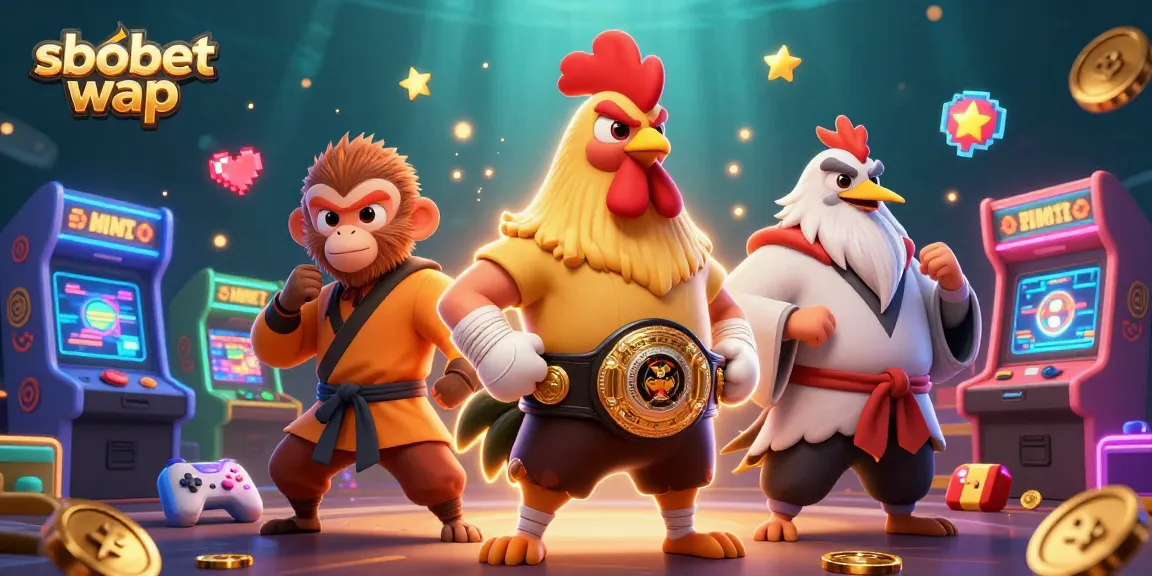 Experience sbobet wap action with dynamic characters in a vibrant casino setting.