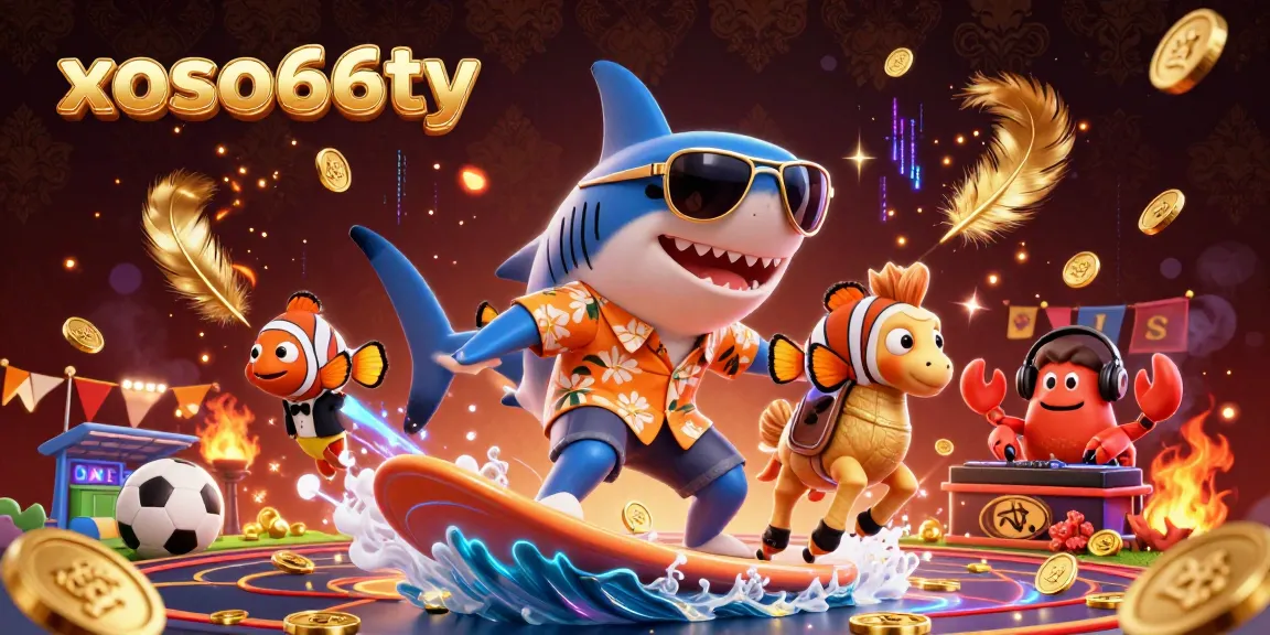 Experience thrilling action with xoso66ty, featuring a colorful underwater scene with casino elements.